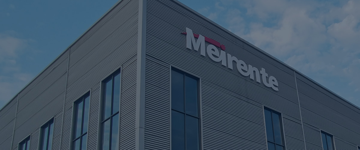 Meirente industrial knife factory exterior with company logo