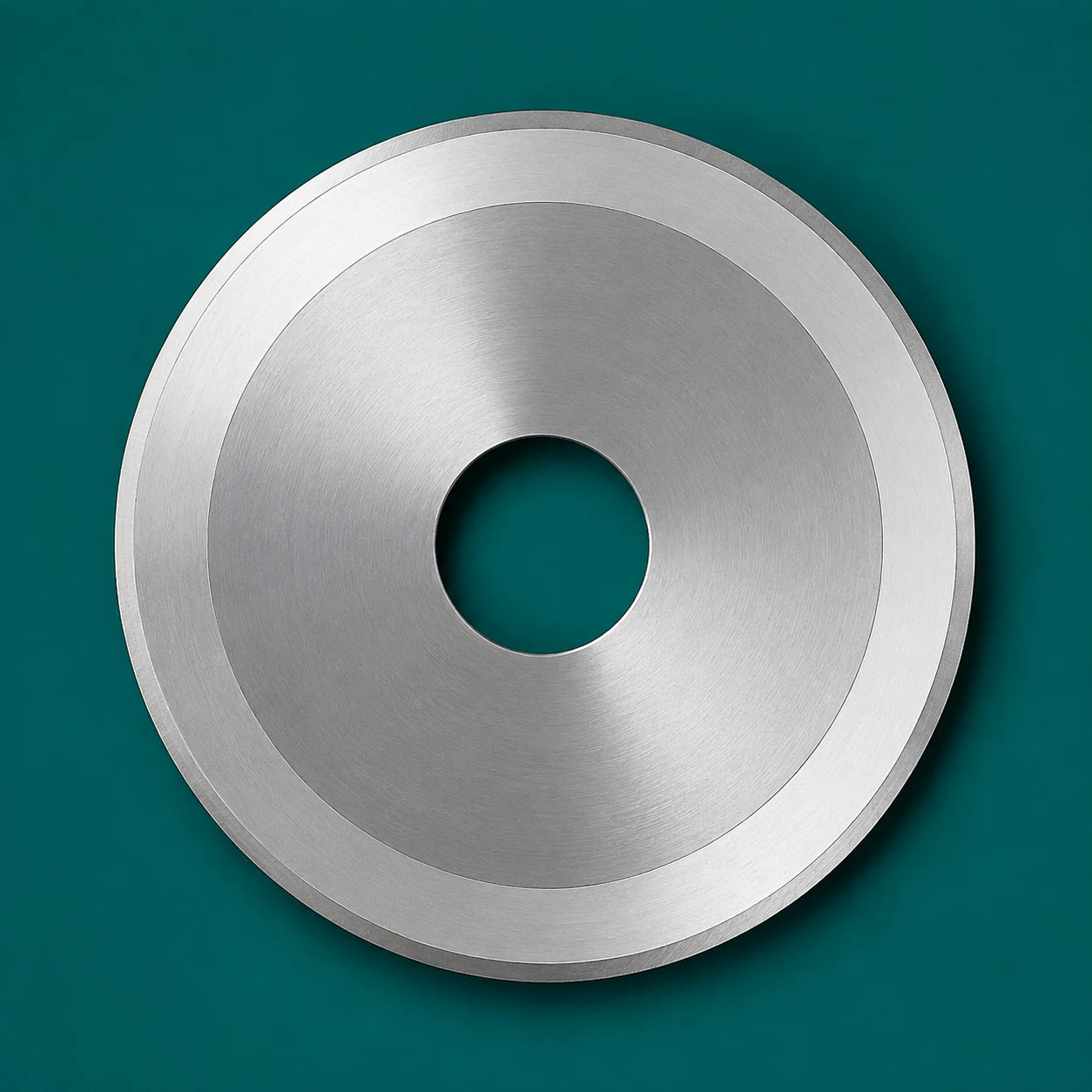Flat circular slitter blade for paper tube, tape, and strapping cutting